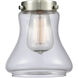 Franklin Restoration Bellmont 1 Light 6.25 inch Brushed Satin Nickel Mini Pendant Ceiling Light in Incandescent, Clear, Franklin Restoration