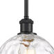 Ballston Athens Water Glass LED 8 inch Matte Black Mini Pendant Ceiling Light