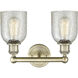 Caledonia 2 Light 14 inch Antique Brass and Mica Bath Vanity Light Wall Light