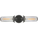 Austere Centri LED 22 inch Oil Rubbed Bronze Bath Vanity Light Wall Light in Clear Glass, Austere