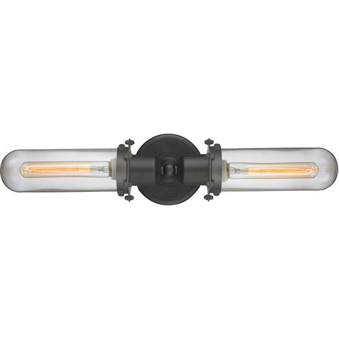 Austere Centri LED 22 inch Oil Rubbed Bronze Bath Vanity Light Wall Light in Clear Glass, Austere