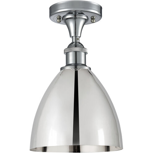 Ballston Dome LED 7.5 inch Polished Chrome Semi-Flush Mount Ceiling Light