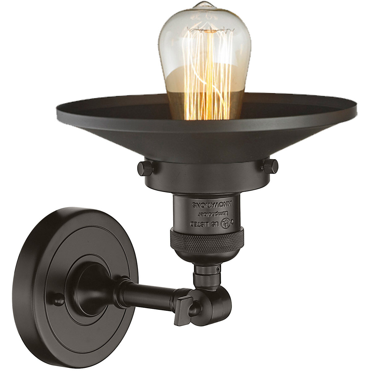 Franklin Restoration Railroad 1 Light 8 inch Oil Rubbed Bronze Semi-Flush Mount Ceiling Light, Franklin Restoration