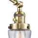 Bellmont 30 inch 3.50 watt Antique Brass Swing Arm Wall Light, Franklin Restoration