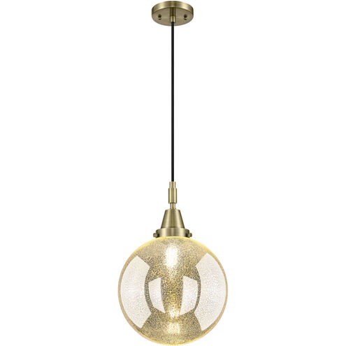 Downtown Urban Beacon 1 Light 10 inch Antique Brass Mini Pendant Ceiling Light in Mercury