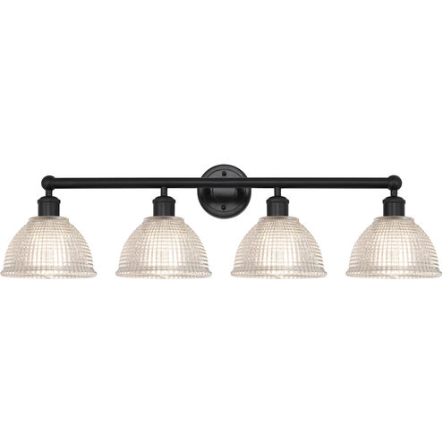 Edison Arietta 4 Light 35 inch Matte Black Bath Vanity Light Wall Light