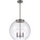 Ballston Athens LED 15.75 inch Oil Rubbed Bronze Pendant Ceiling Light in Clear Glass