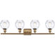 Ballston Small Waverly LED 36 inch Brushed Brass Bath Vanity Light Wall Light, Ballston