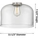 Aditi X-Large Bell LED 12 inch Antique Copper Flush Mount Ceiling Light in Matte White Glass, Aditi