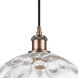 Ballston Athens Water Glass 1 Light 12 inch Antique Copper Mini Pendant Ceiling Light
