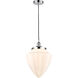 Edison Bullet LED 12 inch Polished Chrome Mini Pendant Ceiling Light