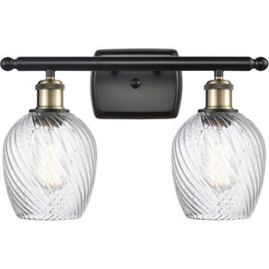 Ballston Salina LED 16 inch Black Antique Brass Bath Vanity Light Wall Light, Ballston