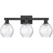 Arcadia Waverly 3 Light 25 inch Matte Black Bath Vanity Light Wall Light