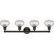 Edison Ithaca 4 Light 33 inch Oil Rubbed Bronze Bath Vanity Light Wall Light