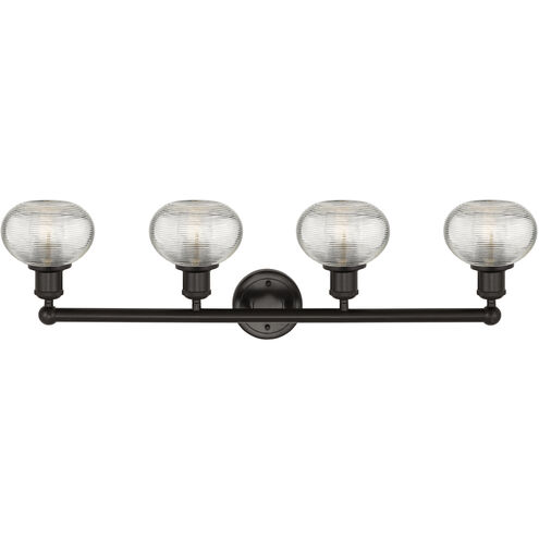 Edison Ithaca 4 Light 33 inch Oil Rubbed Bronze Bath Vanity Light Wall Light