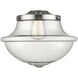 Franklin Restoration Oxford 1 Light 11.75 inch Brushed Satin Nickel Mini Pendant Ceiling Light in Incandescent, Seedy