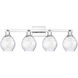 Arcadia Waverly 4 Light 33 inch Polished Chrome Bath Vanity Light Wall Light