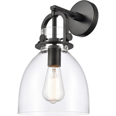 Restoration Newton 1 Light 8 inch Matte Black Sconce Wall Light, Restoration