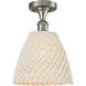 Edison Bristol Natural 1 Light 9.00 inch Semi-Flush Mount