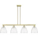 Arcadia Bristol Island Light Ceiling Light in Antique Brass, Seedy