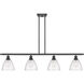 Ballston Ballston Dome LED 48 inch Oil Rubbed Bronze Island Light Ceiling Light in Seedy Glass
