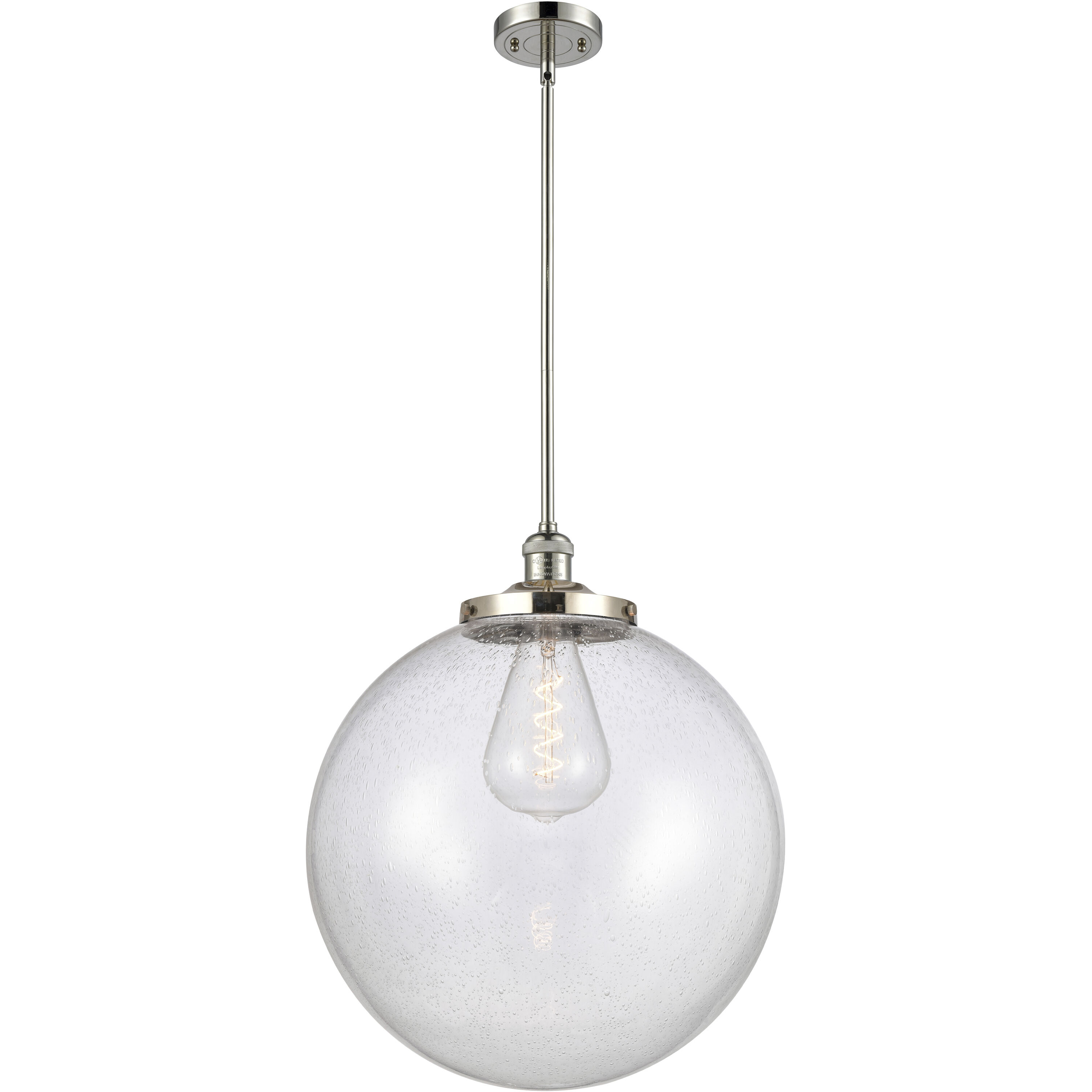 Franklin Restoration Beacon LED 18 inch Polished Nickel Pendant Ceiling Light in Seedy