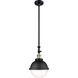 Franklin Restoration Hampden LED 9 inch Brushed Brass Mini Pendant Ceiling Light in Clear Glass