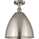 Ballston Dome 1 Light 12 inch Brushed Satin Nickel Semi-Flush Mount Ceiling Light