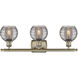 Ballston Athens Deco Swirl 3 Light 25.88 inch Antique Brass Bath Vanity Light Wall Light