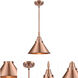 Franklin Restoration Briarcliff 1 Light 10 inch Antique Copper Mini Pendant Ceiling Light