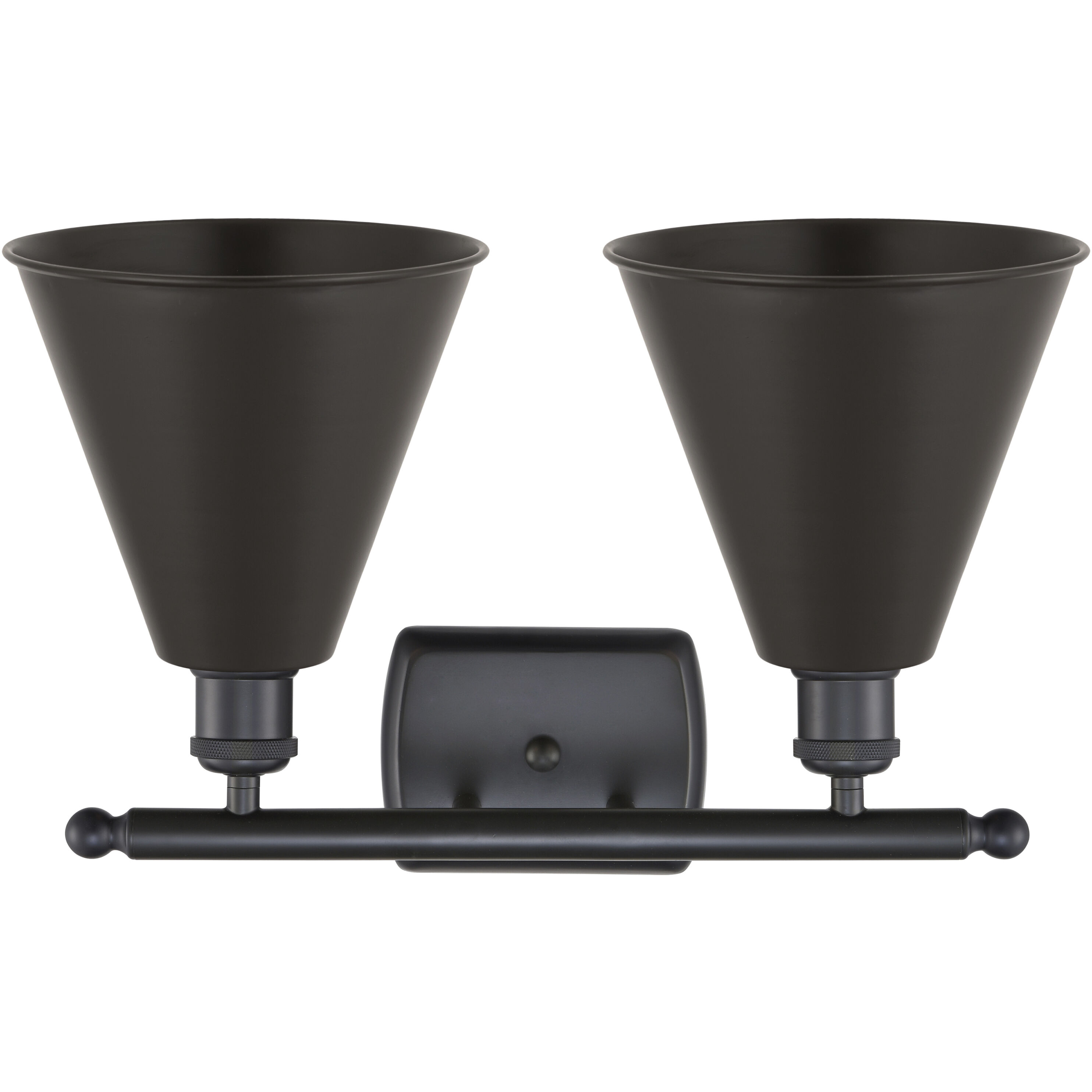 Ballston Cone LED 18 inch Matte Black Bath Vanity Light Wall Light