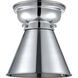Aditi Appalachian LED 8 inch Polished Chrome Flush Mount Ceiling Light, Aditi