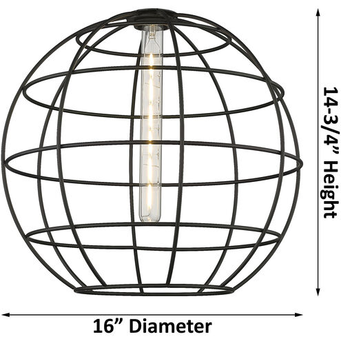 Lake Placid 1 Light 16 inch Satin Nickel Semi-Flush Mount Ceiling Light