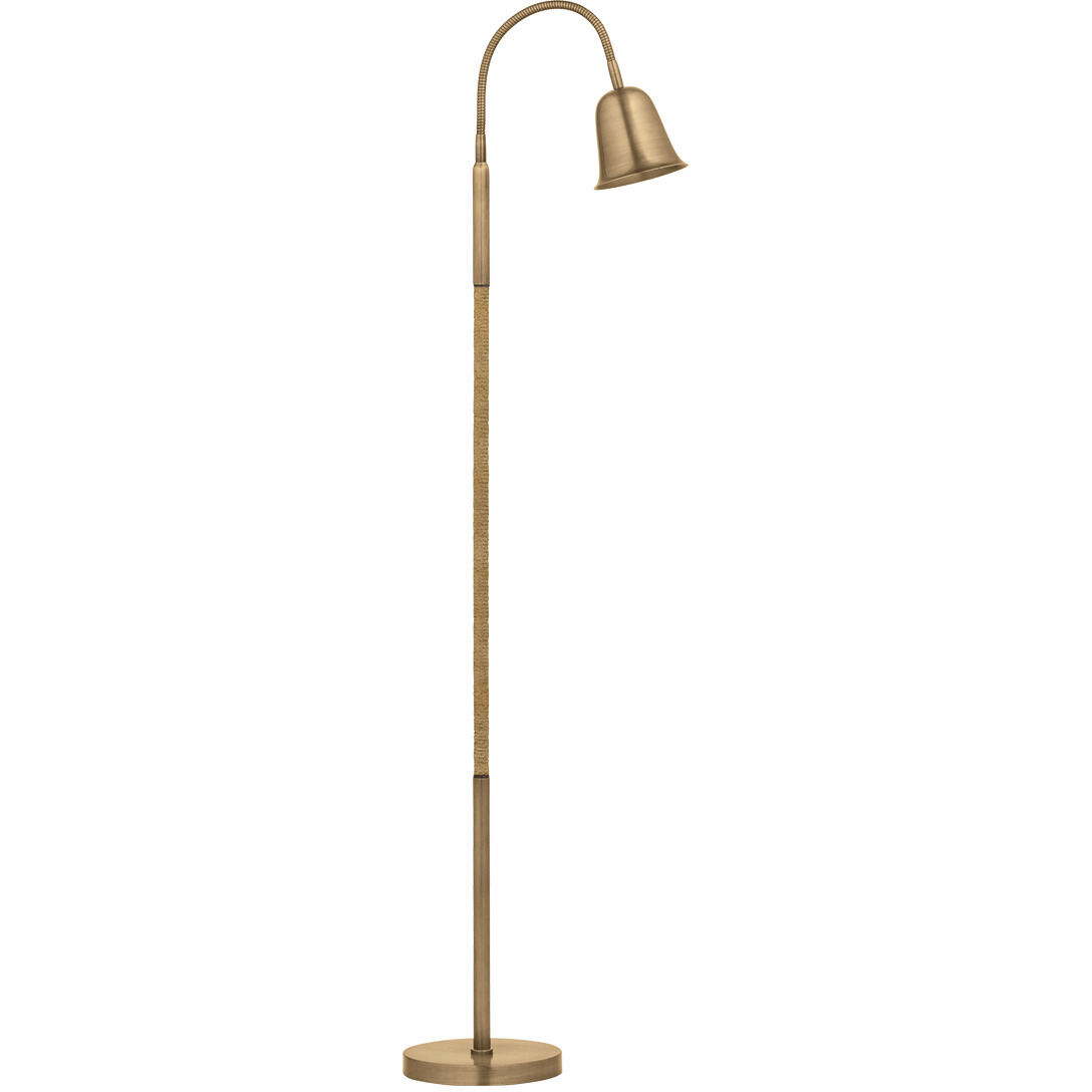 Wharf 52.75 inch 10.00 watt Patina Brass Floor Lamp Portable Light
