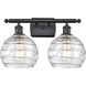 Ballston Deco Swirl LED 16 inch Matte Black Bath Vanity Light Wall Light, Ballston