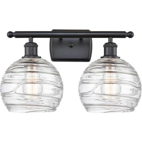 Ballston Deco Swirl LED 16 inch Matte Black Bath Vanity Light Wall Light, Ballston
