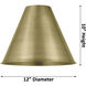 Ballston Cone 1 Light 12 inch Polished Nickel Mini Pendant Ceiling Light