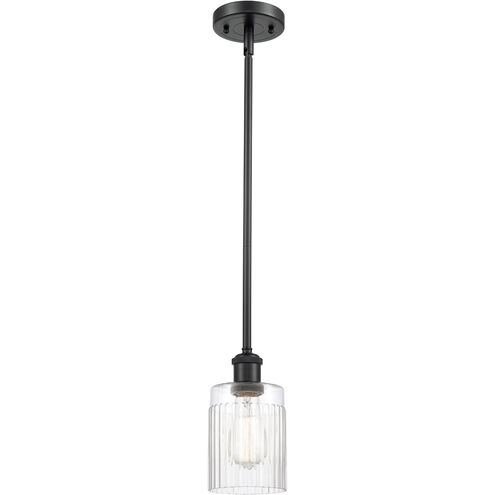 Ballston Hadley 1 Light 5 inch Matte Black Pendant Ceiling Light in Clear Glass, Ballston