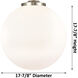 Franklin Restoration Beacon LED 18 inch Brushed Satin Nickel Statement Pendant Ceiling Light in Seedy