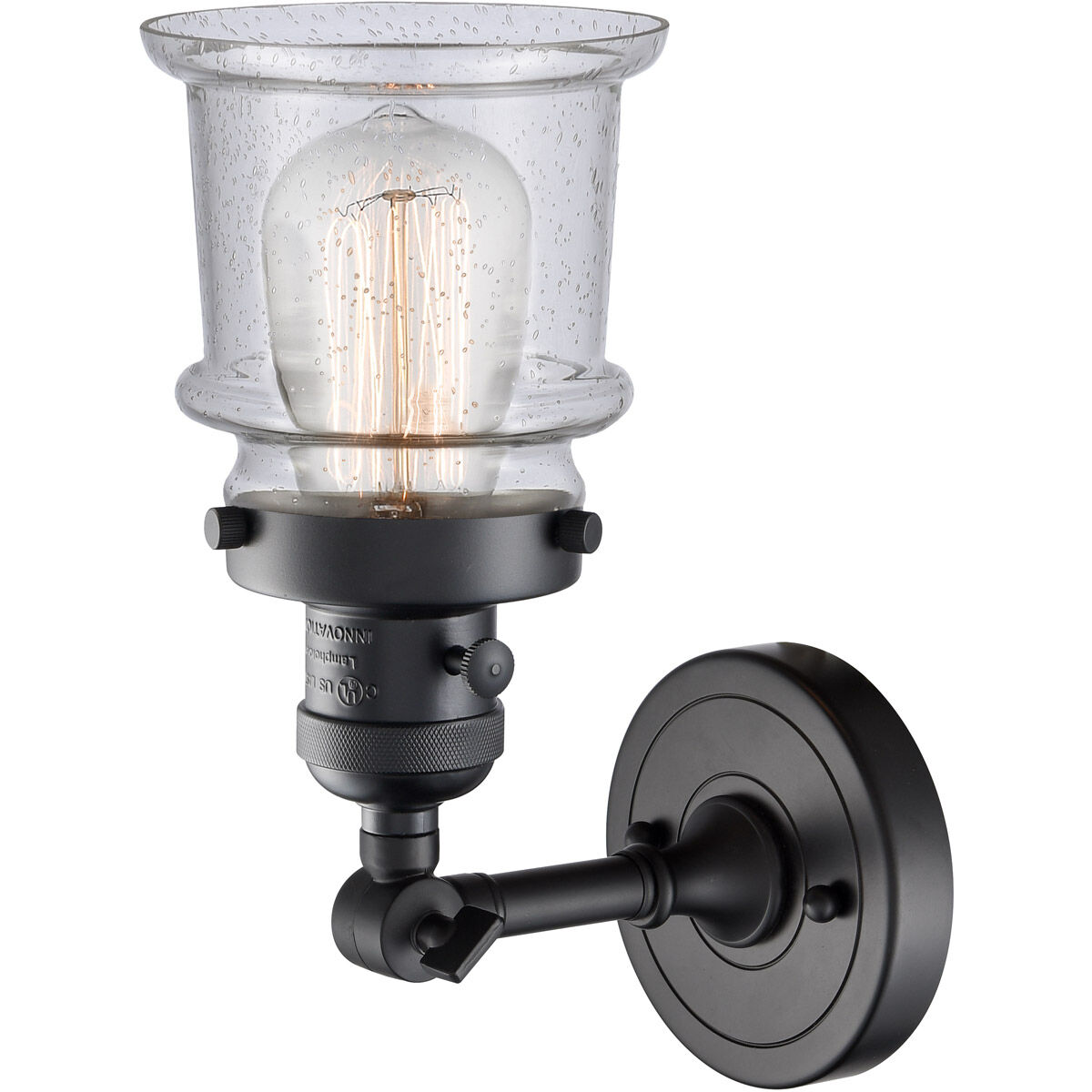 Franklin Restoration Small Canton LED 6.5 inch Matte Black Sconce Wall Light, Franklin Restoration