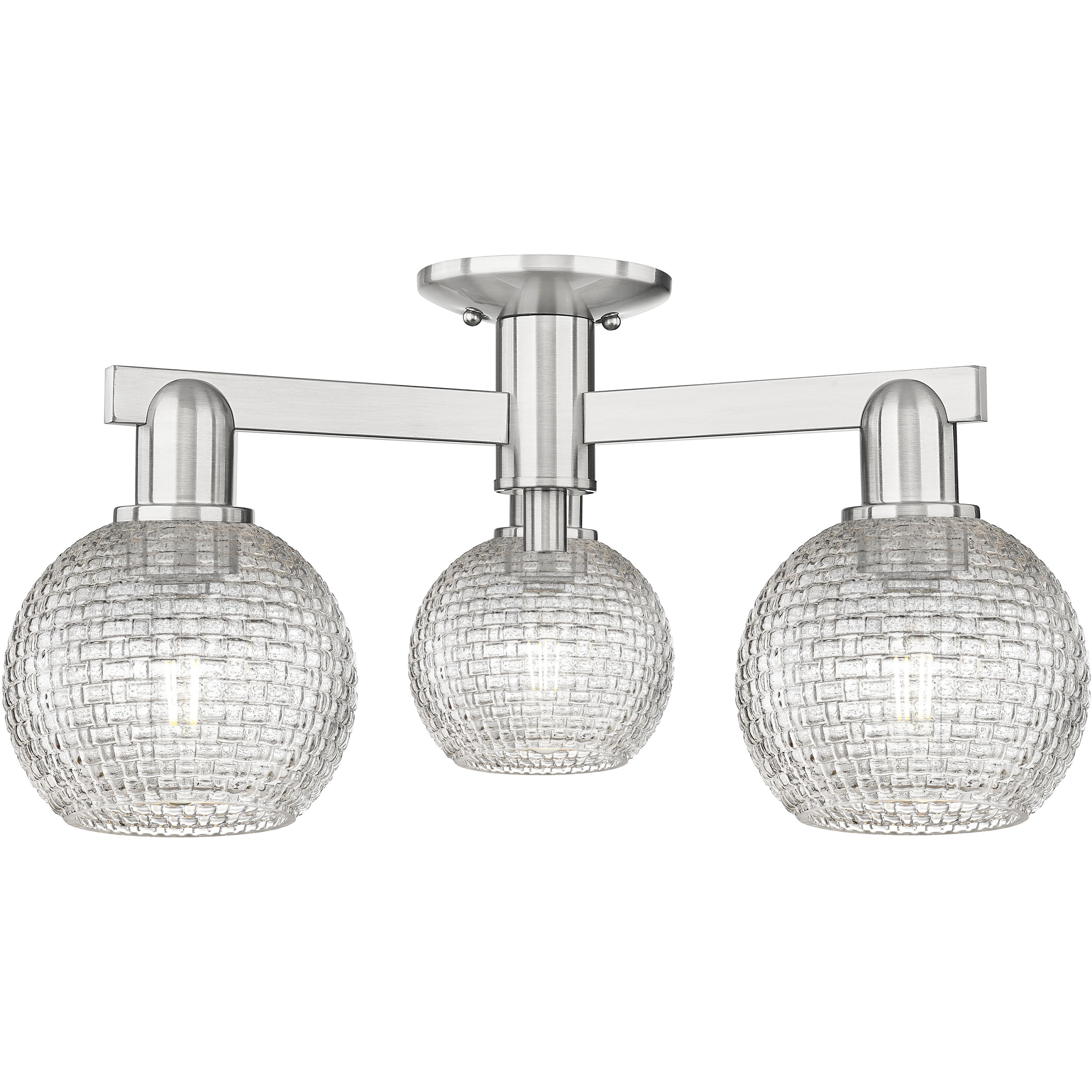 Arcadia Athens 3 Light 23.38 inch Semi-Flush Mount