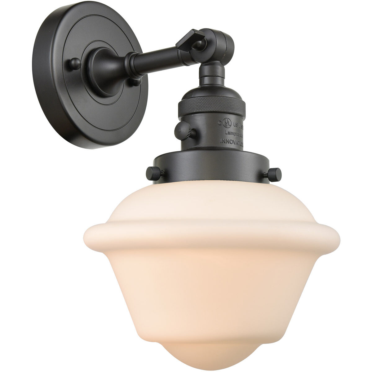 Franklin Restoration Small Oxford LED 7.5 inch Oil Rubbed Bronze Sconce Wall Light, Franklin Restoration