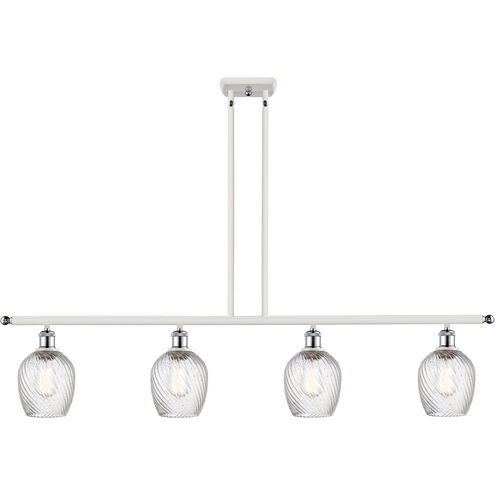 Ballston Salina LED 48 inch White and Polished Chrome Island Light Ceiling Light, Ballston