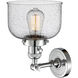 Franklin Restoration Large Bell LED 8 inch Polished Chrome Sconce Wall Light, Franklin Restoration