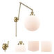 XX-Large Beacon 34 inch 60.00 watt Antique Brass Swing Arm Wall Light