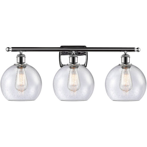 Ballston Athens LED 26 inch Polished Chrome Bath Vanity Light Wall Light in Seedy Glass, Ballston