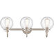 Olivia LED 27.38 inch Satin Nickel Bath Vanity Light Wall Light