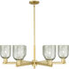 Arcadia Caledonia 6 Light 34.75 inch Chandelier