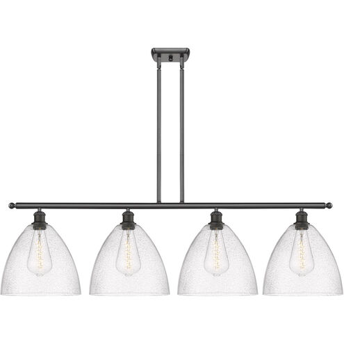 Ballston Ballston Dome LED 50.25 inch Oil Rubbed Bronze Island Light Ceiling Light in Seedy Glass