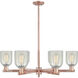Arcadia Caledonia 6 Light 35 inch Antique Copper Chandelier Ceiling Light